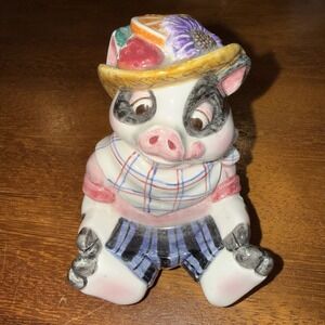 Fitz And Floyd Vintage 1995 Old Macdonald Pig Replacement Salt & Pepper‎